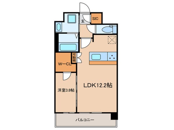 スプランディッド弁天町の物件間取画像